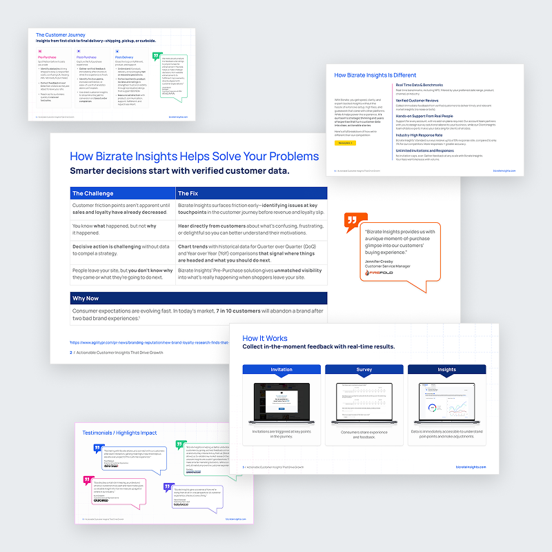 Bizrate Insights Overview - Low Friction Pages