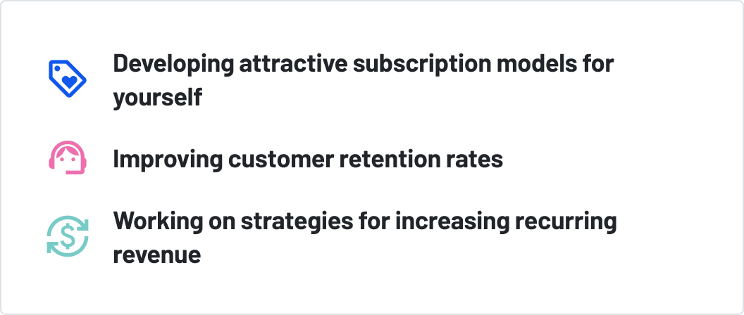 Insights gained from the subscription white paper